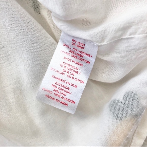 NEW Anthropologie Red Carter Linen Lemon Embroidered Mini Dress - Picture 14 of 16